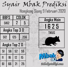 Syair Mbak Prediksi Di 2020 Sydney Qatar 21 Maret