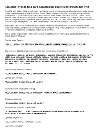 Berikut adalah 10 bacaan surat pendek untuk shalat tarawih. Bacaan Surat Shalat Tarawih 11 Rakaat Kumpulan Surat Penting