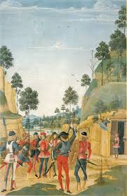 Saint Anthony Abbot Tempted By A Heap Of Gold Miracle Of St Bernard By Perugino 1473 Painting Italian Paintings High Renaissance