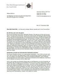 Das kölner studierendenwerk und die kölner hochschulen ergreifen zahlreiche maßnahmen zum infektionsschutz aller. Koln Bekraftigt Internationale Solidaritat In Der Corona Krise Stadt Koln