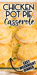 Chicken Pot Pie Casserole Made With Biscuits And Rotisserie Chicken In 2020 Healthy Chicken Pot Pie Rotisserie Chicken Recipes Chicken Pot Pie Casserole