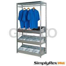 I nostri divisori per ripiani moltiplicano lo spazio all'interno dei tuoi mobili. Scaffale Per Capi Appesi Con Ripiani E Divisori Cm L 100xp 40xh 200