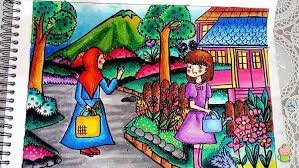 Kartu baca abjad dengan gambar menarik untuk anak sambil. Cara Menggambar Dan Mewarnai Anak Laki Laki Dengan Crayon Oil Pastel Yang Mudah Untuk Pemula Youtube