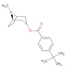 67078-23-3 Benzoic acid,  4-(1,1-dimethylethyl)-,8-methyl-8-azabicyclo[3.2.1]oct-3-yl ester, endo-  Benzoic acid, 4-(1,1-dimethylethyl)-,8-methyl-8-azabicyclo[3.2.1]oct-3-yl ester,  endo-