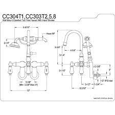 From kitchen faucets and bathroom faucets to shower faucets and tub faucets, kingston brass has what you need. Kingston Polished Brass Wall Mount Clawfoot Tub Faucet W Hand Shower C Faucetlist Com