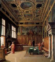 Ich erreichte den dogenpalast mit dem boot, den ich war am frühen morgen noch in punta sabbioni. Ratssaal Im Dogenpalast Zu Venedig Heinrich Hansen Als Kunstdruck Oder Handgemaltes Gemalde