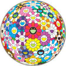 Takashi murakami prints murakami flower superflat flower artwork flower ball japanese artists cartoon styles amazing art pop art. Flower Ball Multicolor Von Takashi Murakami 2017 Editionen Artsper 409591