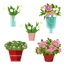 Flower Vase Collection Vector Flowers Vase Floral Png And Vector With Transparent Background For Free Download Flower Png Images Transparent Flowers Vector Flowers