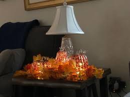 Set Of 3 Illuminated Glass Glitter Pumpkins With Timer Qvc Com Glitter Pumpkins Glitter Glass Glass