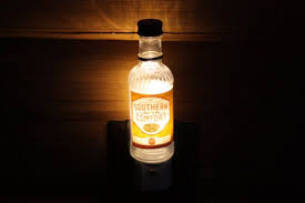 Upcycled Mini Southern Comfort Bottle Night Light Led Night Led Night Light Unique Night Lights Southern Comfort