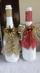Aprende Como Decorar Botellas De Vidrio Recicladas Para Navidad Cositasconmesh Wine Bottle Crafts Christmas Diy Bottle Crafts Bottle Crafts