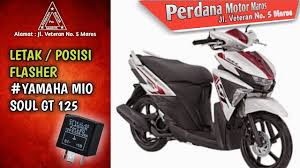 1 harga yang tercantum merupakan harga retail yang direkomendasikan (rrp). Letak Posisi Flasher Mio Soul Gt 125 Youtube