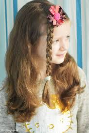 Pull out the braid sections a little, and secure the ends. Easy Side Braid Hair Style For Little Girls