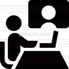 Videoconference Meeting With 2 People Icon People Icon Videoconference Business Icon