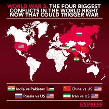 Cuba's freedom protests have pushed the red coalition( china, iran and russia) vs. World War 3 The Four Biggest Conflicts In The World Right Now That Could Trigger War World News Express Co Uk
