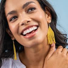 Addison Weeks Earrings Claudia Quality Drop Earring Authentic Pink