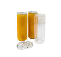 12oz SLEEK Clear PET Cans + Ends | Oktober Can Seamers