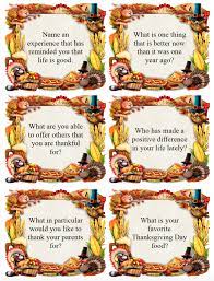 I've listed these below and i've placed them in a convenient printable. Fabulous Thanksgiving Conversation Starters Free Printable