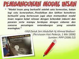 Secara umum dan amnya konsep pembangunan modal insan dan kepentingannya berkenaan dalam pembangunan negara pada masa kini dan akan datang. Pembangunan Modal Insan Dub1012 2017