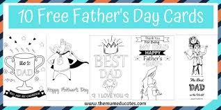 Don't forget to send father's day greetings to all of the dads in your life. 10 Free Father S Day Cards Fun Colouring Cards The Mum Educates
