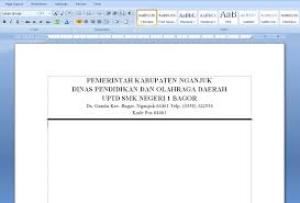 Membuat kop surat di word 2013 kali ini saya akan menggunakan fitur header anda footer pada menu bar. Cara Membuat Logo Di Samping Alamat Kop Surat Ms Word Espada Blog