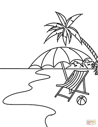 Its very important to help your kids in coloring at the begining. Summer Beach Scene Coloring Page Printable Colouring Pictures Printables Photo Inspirations Slavyanka