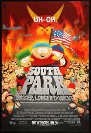 south park bigger longer and uncut 1999 in 2021 south park happy 20th anniversary original movie posters