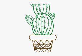 Christmas cactus succulent line drawing plant pot art. Drawn Cactus Tumblr Transparent Drawing Transparent Png 640x480 Free Download On Nicepng