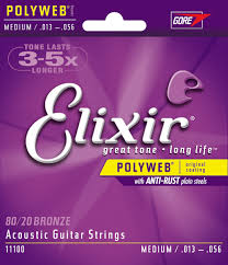 Elixir Strings Polyweb Coating 80 20 Bronze Acoustic