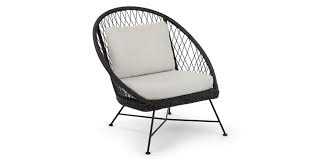 Lily White Aeri Wicker Outdoor Lounge Chair Article In 2020 Lounge Chair Outdoor Grey Lounge Chair White Lounge Chair