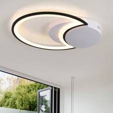 Super Thin Led Ceiling Light With Crescent Modernism Metal Surface Mount Ceiling Light In Warm White Takeluckhome Com