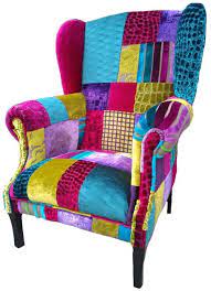 Patchwork armchair • the best resting place for a snuggle chair like this is a corner of a bedroom • its vintage colourful and at our uk shops. Patchwork Chair Designed By Katie Moore Co Uk Patchwork Furniture Patchwork Armchair Patchwork Chair