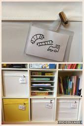 Drona Boxen Beschriften Label Drona Boxes Ikea Hack Kallax Expedit Aufraumen Kinderzimmer Playroom Storage Storage Labels Kids Storage