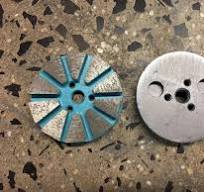 30 Grit 3" Metal Bond Diamond Grinding Puck, 10 Segments (Each)