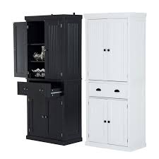Retailers like the container store and target sell clear storage containers that are perfect for storing if your pantry cabinet is just not fulfilling your space needs, it may be time to find a place for your kitchen overflow. Homcom 72 Tall Colonial Style Free Standing Kitchen Pantry Storage Cabinet Ebay