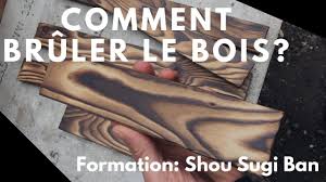 Comment Bruler Le Bois Sur Ses Creations Technique Du Shou Sugi Ban Bois Brule Bois Table Bois