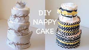 Diy Nappy Cake How To Make Diaper Cake Ali Coultas Cake Diy Easy Diaper Cake Diy Diaper Cake