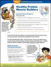 All the following games and activities for kindergarten, preschool and esl students have been tried and tested in classrooms by the magic crayons, who are convey to the kids that they are ants and they want to get the food from the picnic. Healthy Protein Muscle Builders Superkids Nutrition