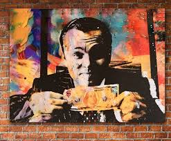 Wolf Of Wall Street Leo Money Talks Abstract Canvas Wall Art Etsy In 2020 Wall Street Art Etsy Wall Art Abstract Canvas Wall Art