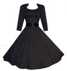 50s Dresses For Girls Cheap Polka Dot Winter 40 S 50 S Retro Vintage Style Black Polka Dot Crop Ropa Vestidos De Moda Vestidos Para Ocasiones Especiales