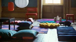 Ikea S Extremely Chill New Collection Just Hangs Out On The Floor Floor Cushions Diy Furniture Furniture Collections