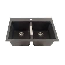 Composite Granite Double Kitchen Sink Black Double Kitchen Sink Kitchen Sink Sink