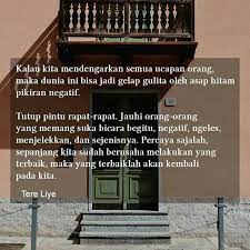 Quotes Tere Liye Penutup Pintu Gelap Dunia