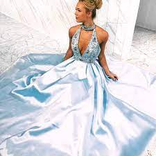 Cinderella Vibes In A Powder Blue Ball Gown Prom Dress Style 77328h Ball Gowns Blue Ball Gowns Dresses