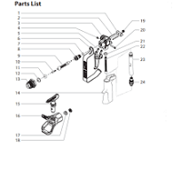 Titan LX-80 Platinum Airless Gun Parts List