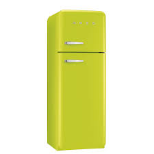 Smeg Fab30rfl 50 S Retro Style Lime Green Fridge Freezer Retro Appliances Lime Green Fridge Freezers