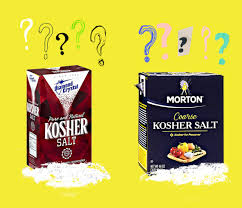 The Kosher Salt Question What Box Does What There S A Difference Kosher Salt Kosher Cooking Basics