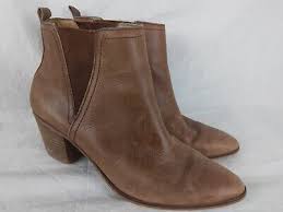 Lucky Brand LK-Lorry Brown Leather Ankle Boot Chelsea Bootie Womens Size 8  M