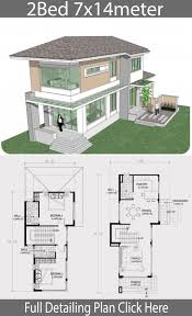 House plan shoppers tend to ask questions like this: Small Two Story House Plan 7x14m Home Design With Plansearch House Layout Plans House Plans Two Story House Plans