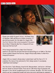 Don T Miss The Screening Of Single Hills At The Mvaaff African American Film King Of Queens Wilkie